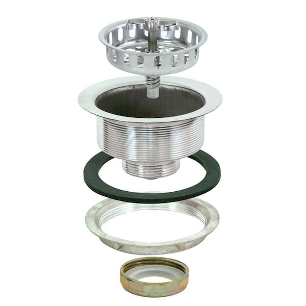 EZ-FLO Spin and Seal 4-1/2 in. Sink Strainer in Stainless Steel
