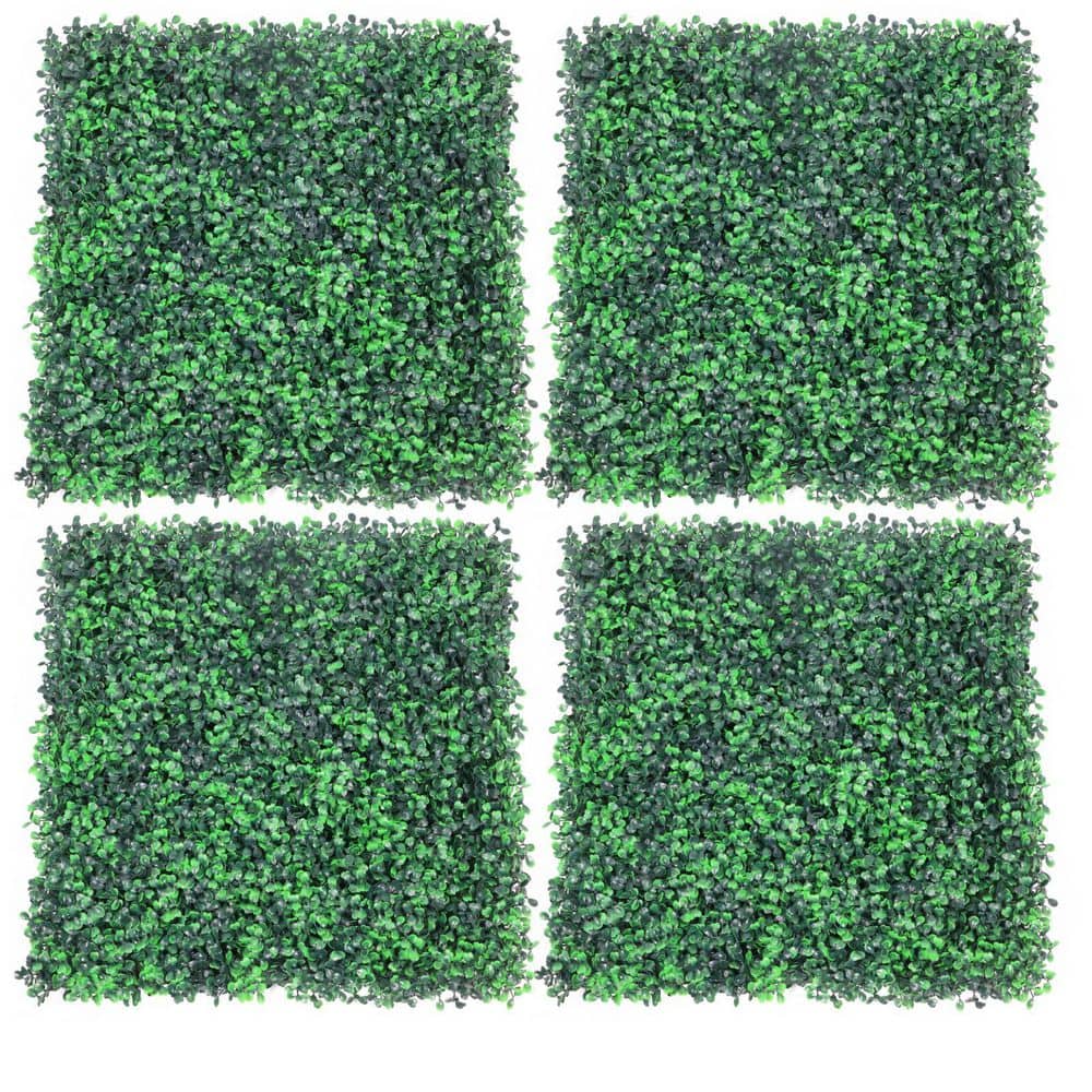 20 in. H x 20 in. W Green Indoor, Outdoor Artificial Boxwood Hedge Grass Wall Panel (24-Pack) price history on PriceWatchPro