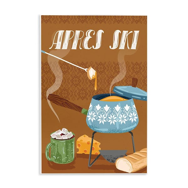 Stupell Industries Apres Ski Warm Meal by Arrolynn Weiderhold 1 Piece Unframed Graphic Print Food Poster Art Print 15 in. x 10 in.