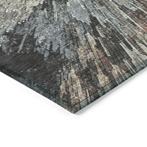Chantille Machine Washable Indoor/Outdoor Abstract ACN2283 Brown 10 ft. x 14 ft. Area Rug
