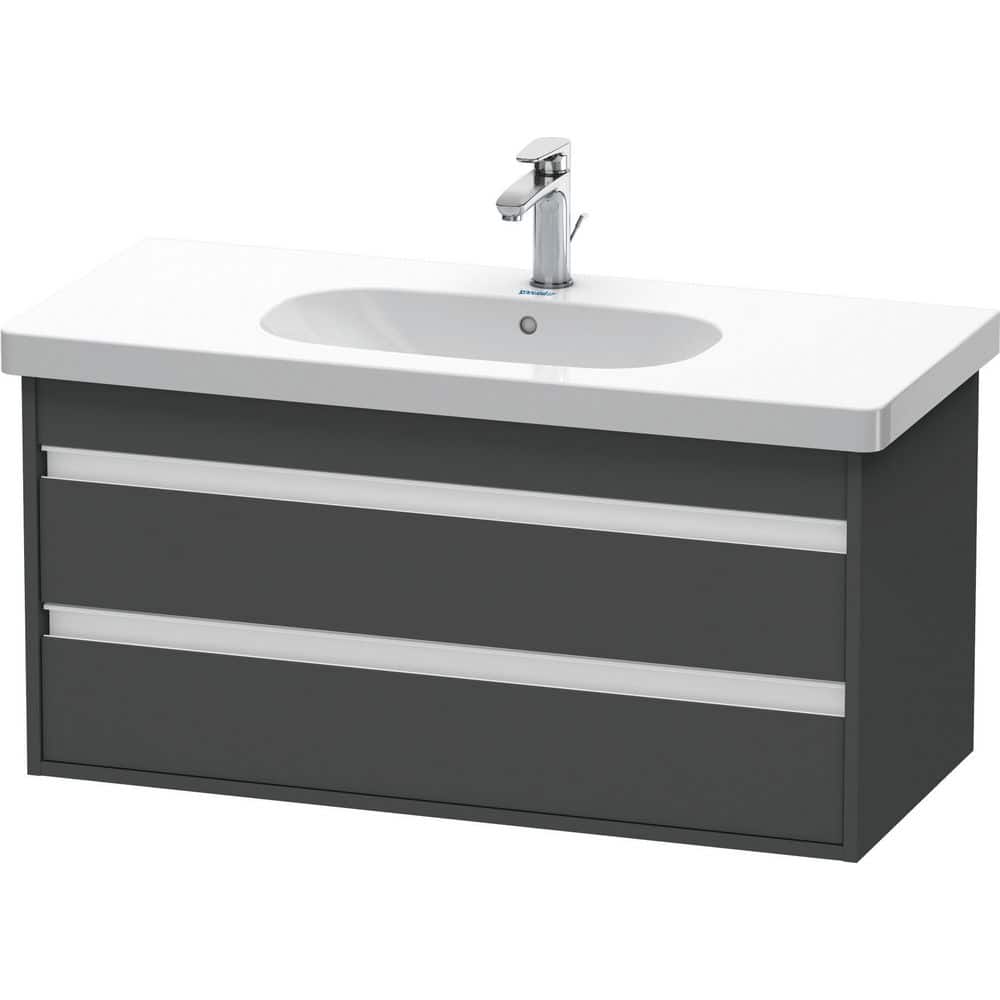 Duravit Ketho 17.88 in. W x 39.38 in. D x 18.88 in. H Bath Vanity Cabinet without Top in Graphite, Grey -  KT664804949