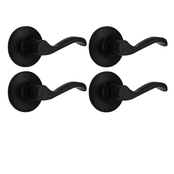 Defiant Naples Matte Black Hall/Closet Door Lever (4-Pack) LYEX903BD4 ...