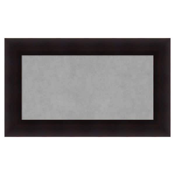 Amanti Art Portico Espresso 30 in. x 18 in. Framed Magnetic Board