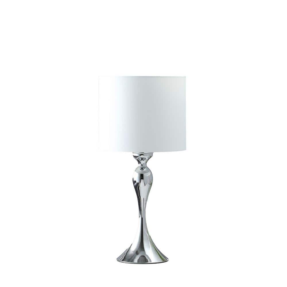 24.5 in. Silver Standard Light Bulb Candlestick Bedside Table Lamp price history on PriceWatchPro