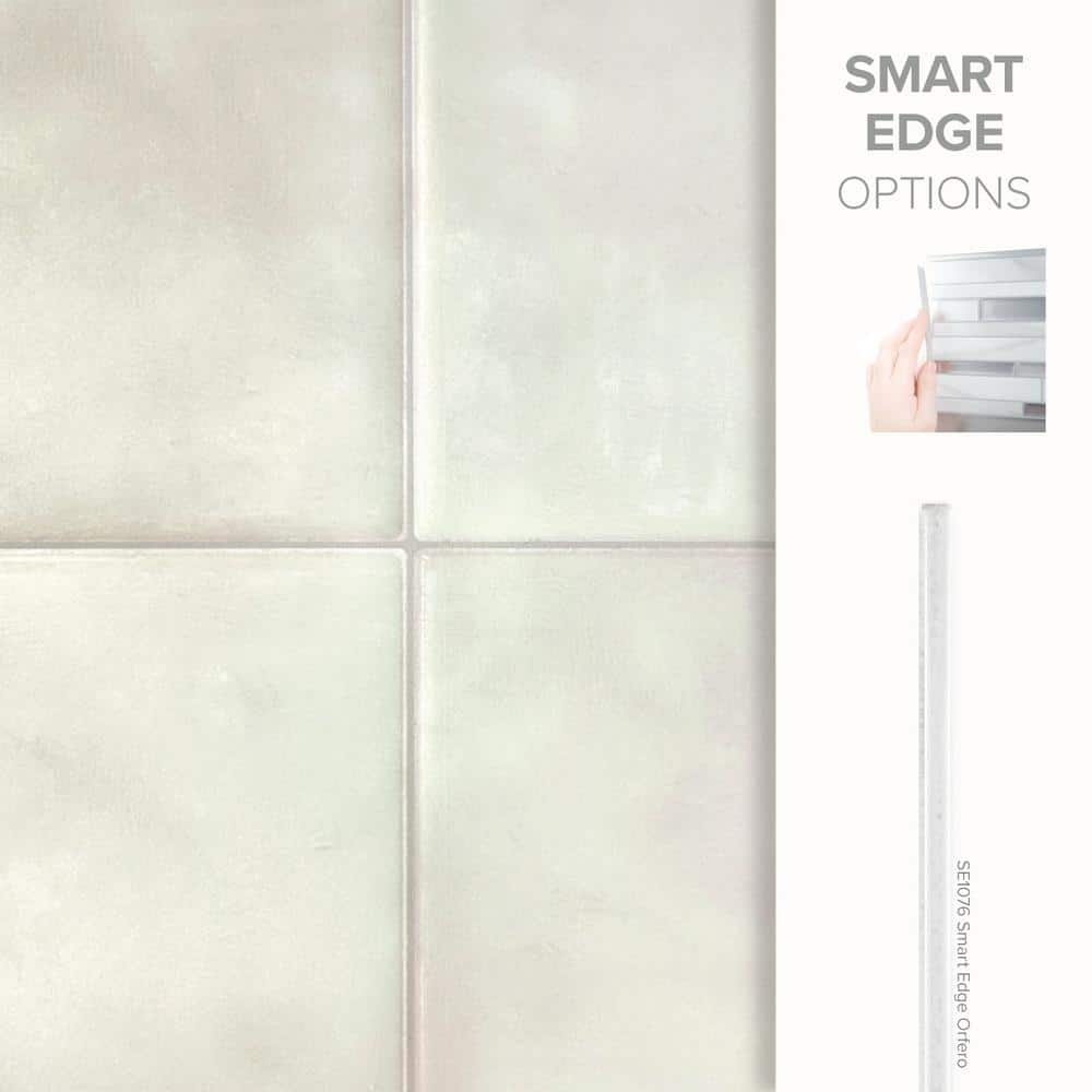 Zellige Zagora 9'' x 9'' Beige Satin Peel and Stick Tiles