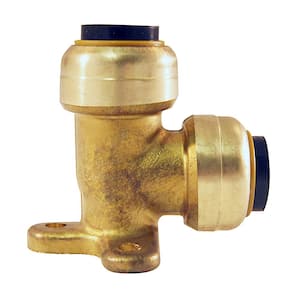 1/2 in. Brass Push-to-Connect 90-Degree Drop Ear Elbow