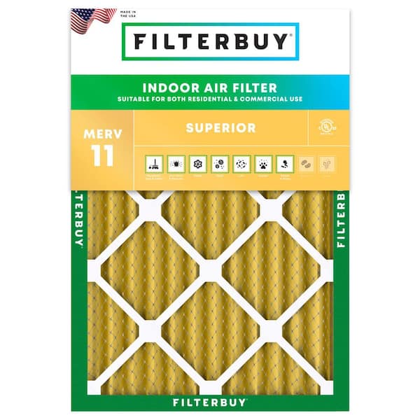 16.5 in. x 21 in. x 2 in. MERV 11 (FPR 7) Allergen Defense Pleated HVAC AC Furnace Air Filters Replacement (1-Pack)