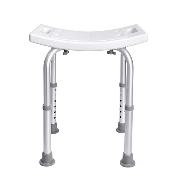 Shower Chair,Adjustable Height Shower Stool with Built-in Handles, Non-Slip Bath Bench for Elderly, Disabled 2025 update
