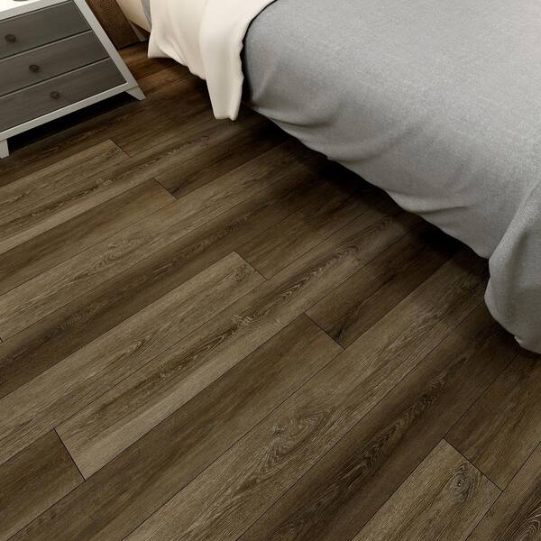 Aged Walnut 0.75 in. T x 2.75 in. W x 94 in. L Luxury Vinyl Flush Stairnose Molding