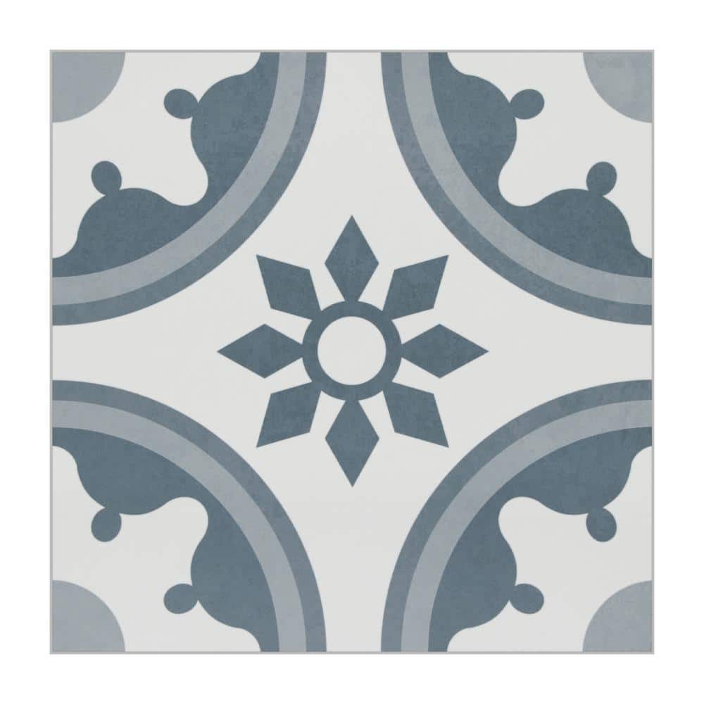 Reviews for sunwings Patterned Blue 12 MIL x 9 in. W x 9 in. L Peel and