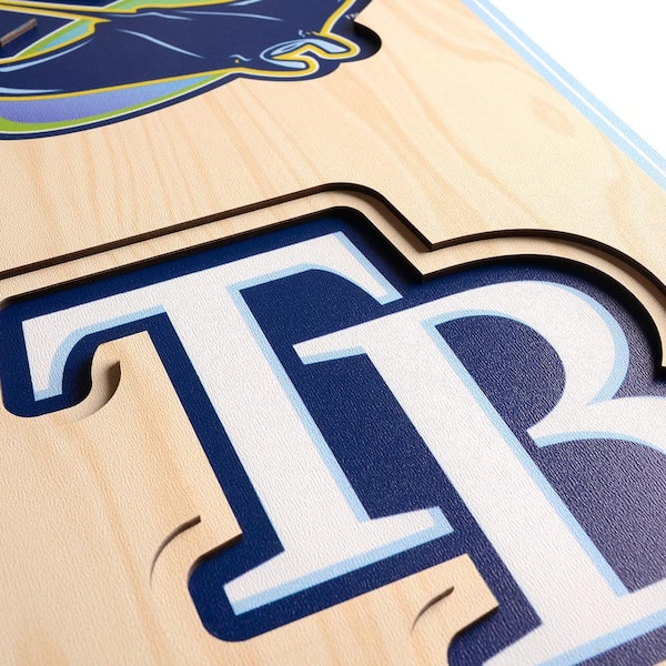 YouTheFan MLB Tampa Bay Rays Wooden 8 in. x 32 in. 3D Stadium