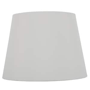 Mix and Match 12 in. Dia x 9 in. H White Round Midsize Lamp Shade