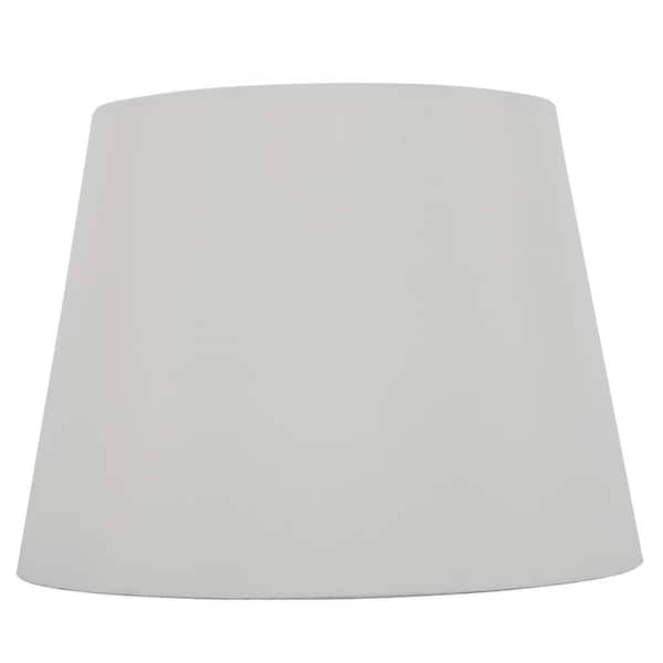 Hampton Bay Mix and Match 12 in. Dia x 9 in. H White Round Midsize Lamp Shade
