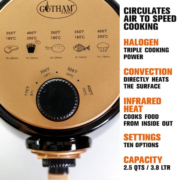 Gotham Steel 4 qt. (3.8 L) Ti-Cerama Coating Non-Stick Digital Air Fryer