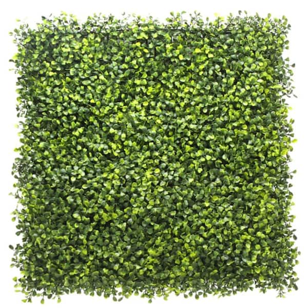 GREENLINE ARTIFICIAL GRASS 20 in. x 20 in. Premium Artificial Boxwood Bush Hedge Greenery Panels (12-Piece)
