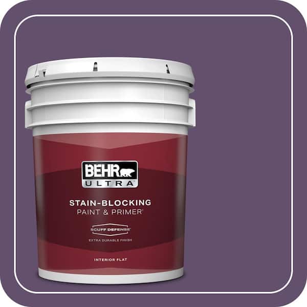 BEHR ULTRA 5 gal. #660D-7 Blackberry Farm Extra Durable Flat Interior Paint & Primer