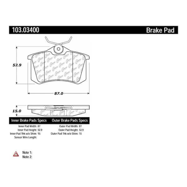 Centric Parts Disc Brake Pad Set