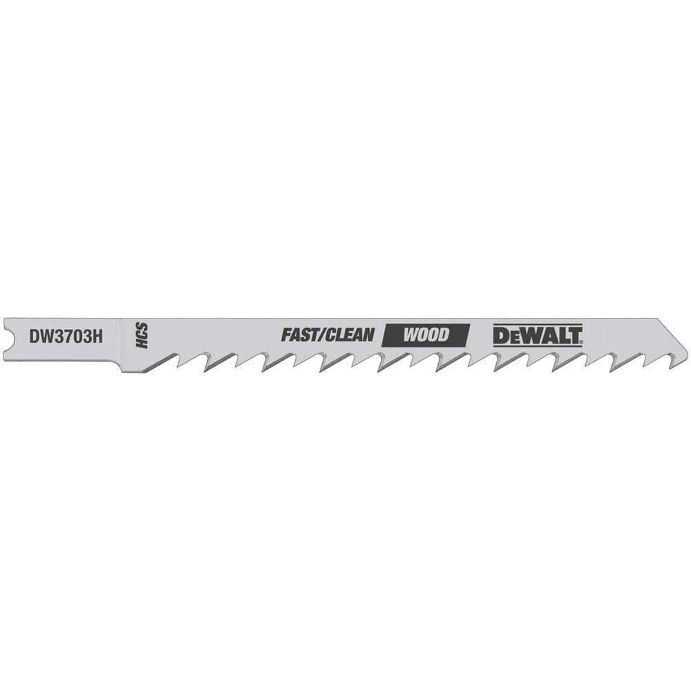 UPC 028874537033 product image for DEWALT 4 in. 6 TPI Fast Clean Wood Cutting Jig Saw Blade HCS U-Shank (5-Pack) | upcitemdb.com