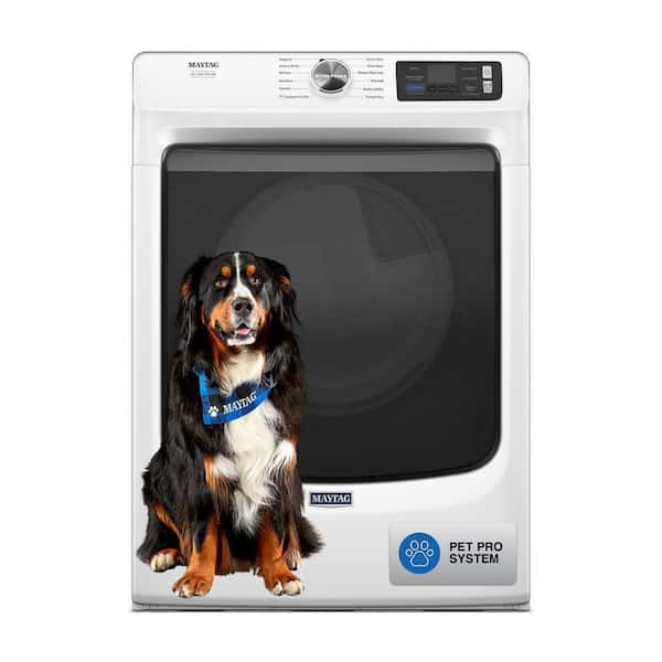 7.4 cu. ft. vented Front Load Gas Dryer in White with Pet Pro Option