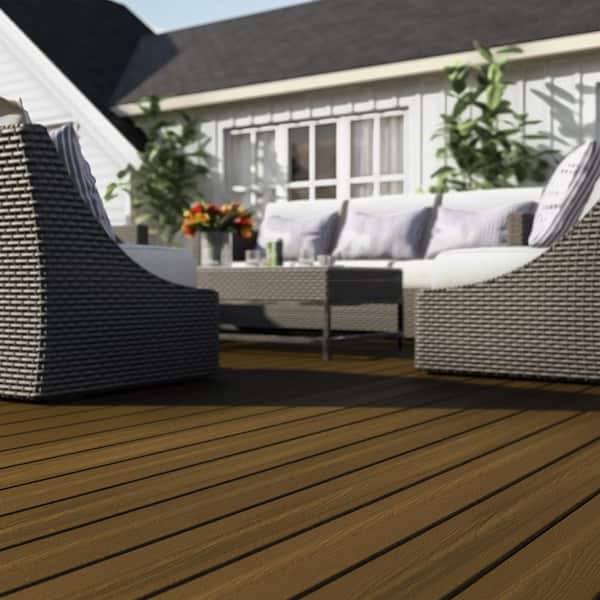 DuxxBak Water-Shedding 1 in. x 6 in. x 20 ft. Warm Cedar