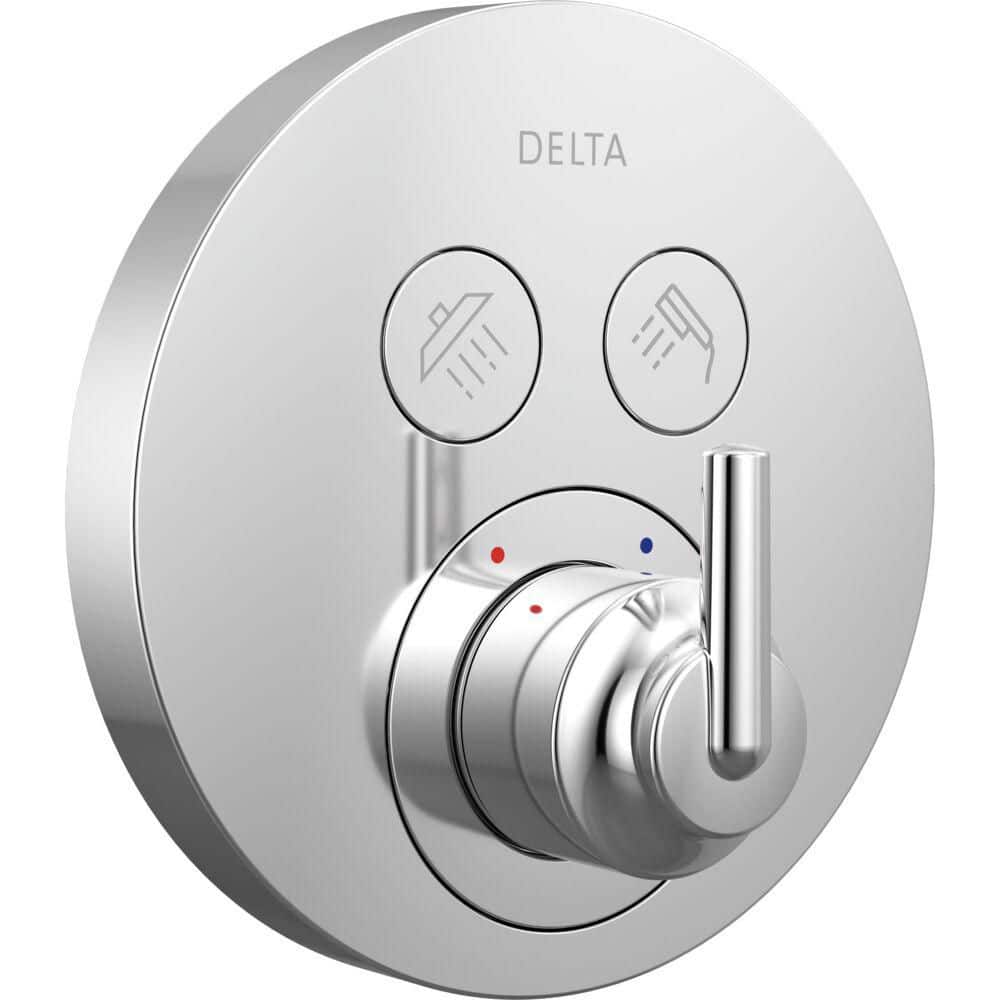 Trinsic Round Contemporary 3-Setting Push-Button 1-Handle Valve Trim Kit in Chrome (Valve Not Included) price history on PriceWatchPro