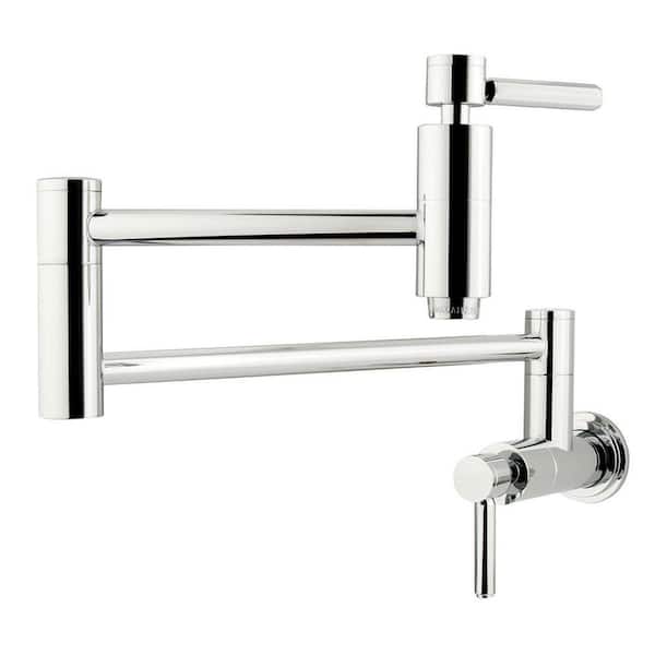 Kingston Brass Wall-Mounted Potfiller in Polished Chrome