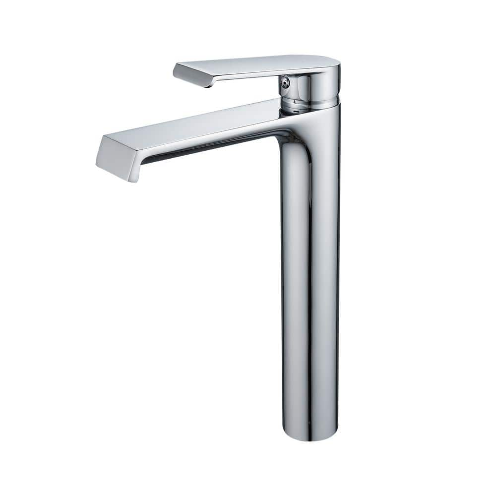 FORIOUS Modern Single-Handle Single Hole Bathroom Faucet in Chrome ...