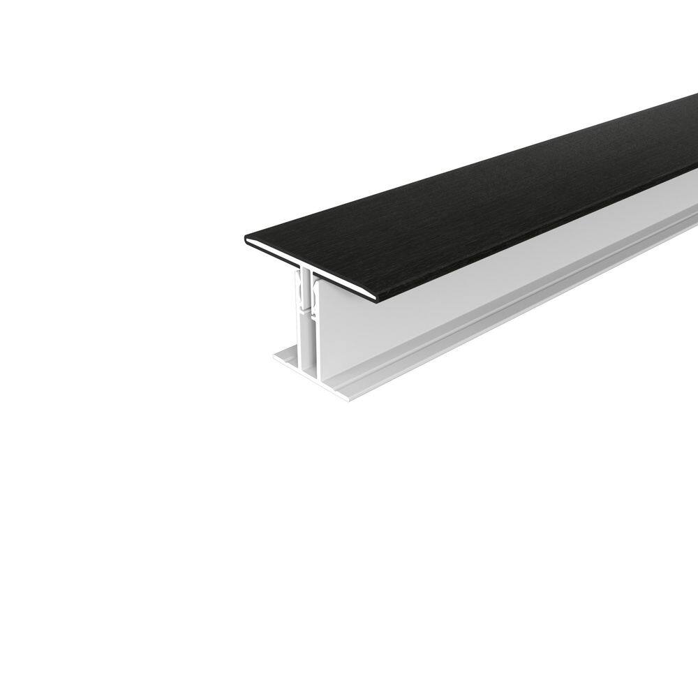 Alusions 1.5 in. x 2.19 in. x 8 ft. Indian Ebony Composite Aluminum H Trim Kit  for 1 in. Board price history on PriceWatchPro