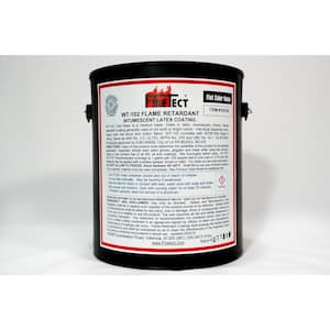 WT-102 1 gal. Color Base Flat Latex Fireproofing Flame Retardant Paint for Wood
