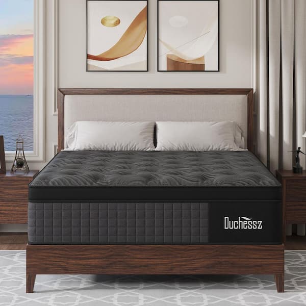 Queen Medium Firm Gel Memory Foam Hybrid 12 in. Bed-in-a-Box Euro Top Mattress
