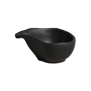 Stoneware 6-Piece Teardrop Matte Black Set