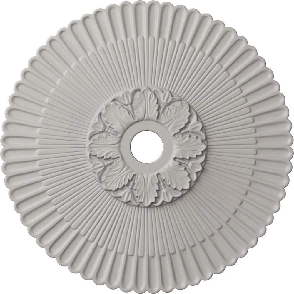 Ultra Pure White Hand-Painted Polyurethane Ceiling Medallion