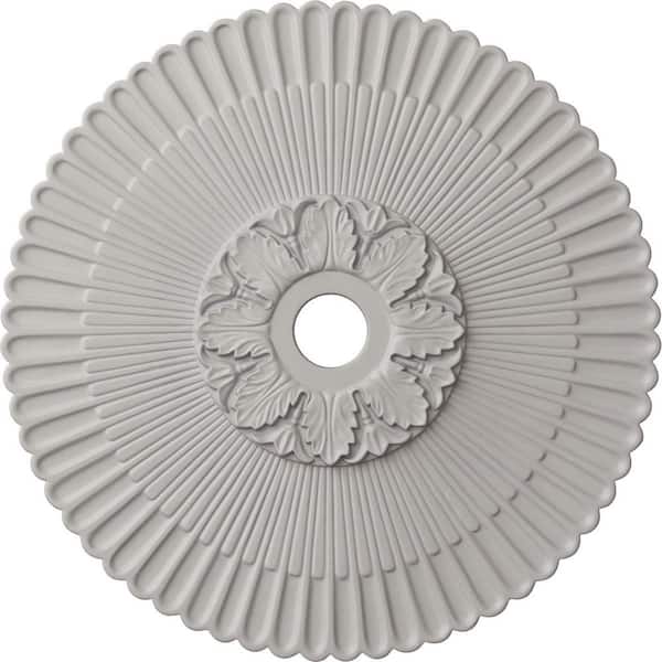Ekena Millwork 36-1/4 in. x 1-7/8 in. Melonie Urethane Ceiling (Fits Canopies up to 6-1/4 in.), Ultra-Pure White
