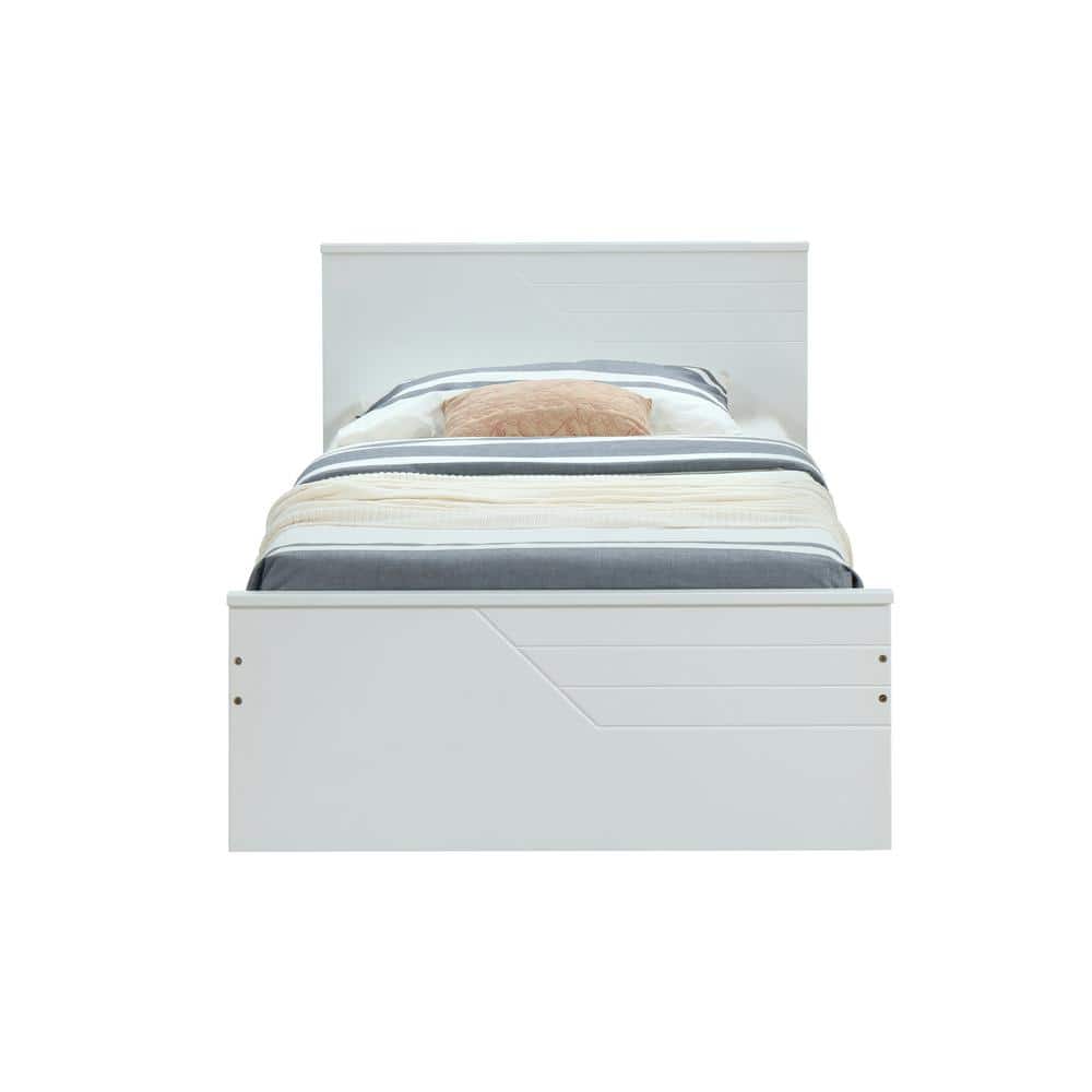 Acme Furniture Ragna White Twin Bed 30770T - The Home Depot