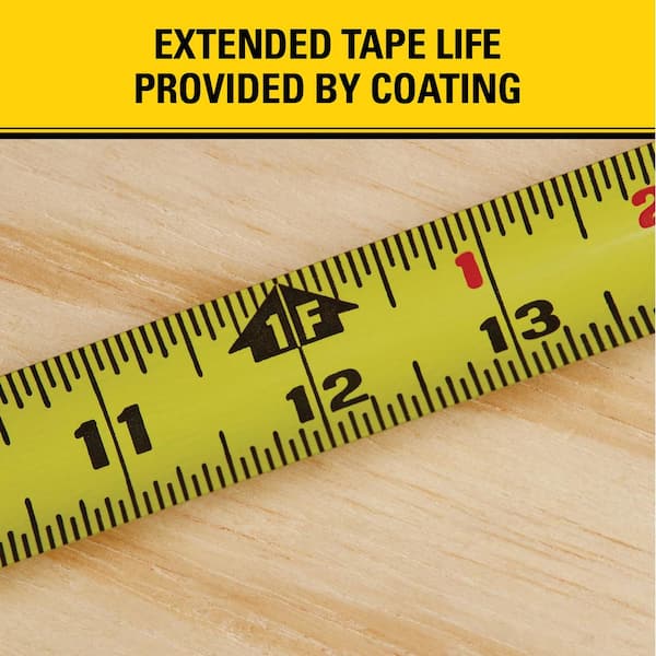 912387-8 Stanley Tape Measure: 25 ft. Blade L, 1 in Blade W, in/ft