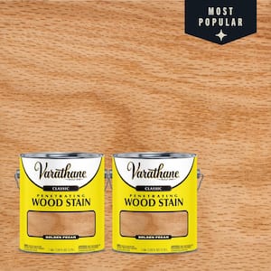 1 gal. Golden Pecan 250 VOC Classic Interior Wood Stain (2-Pack)