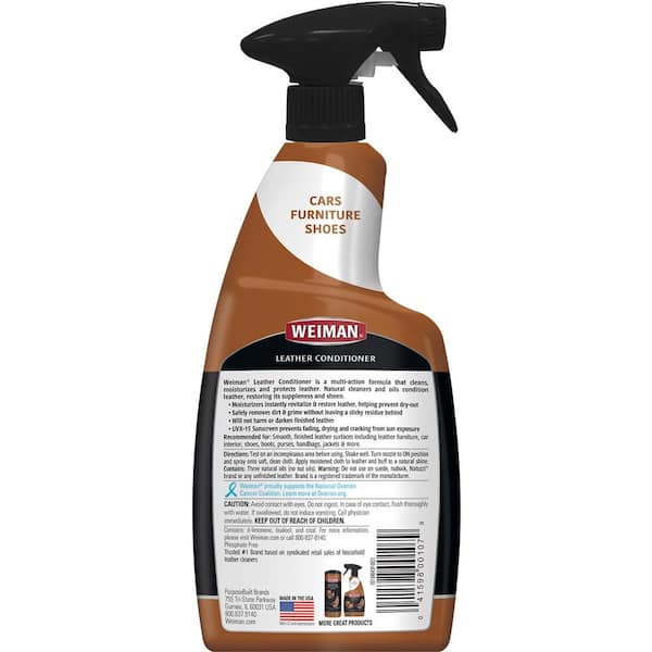  Leather Honey Leather Cleaner Spray with UV Protectant - The  Best Leather Cleaner for Vinyl and Leather Apparel, Furniture, Auto  Interior, Shoes and Accessories - 16oz Spray Bottle with UV Protectant 