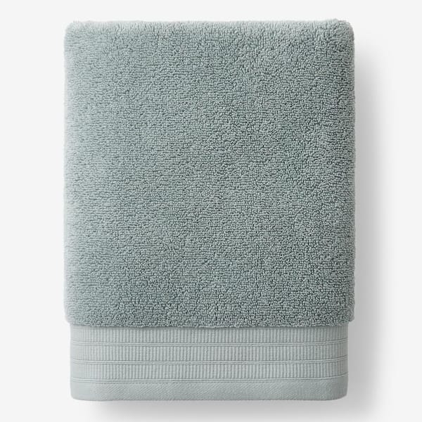 The Company Store Company Cotton Plush Spa Solid Seaspray Cotton Single Bath Sheet