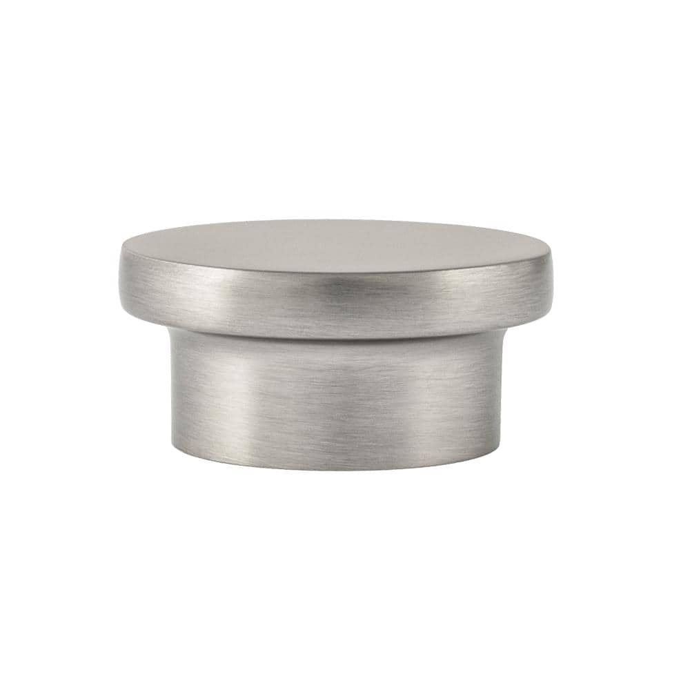 Ethan Satin Nickel Round Cabinet Knob with Mounting Hardware