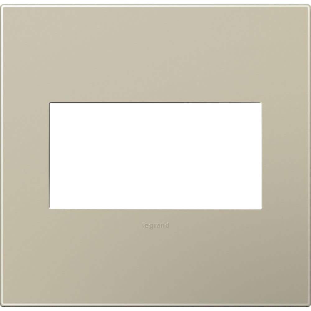 adorne 2 Gang Decorator/Rocker Wall Plate, Titanium (1-Pack) price history on PriceWatchPro