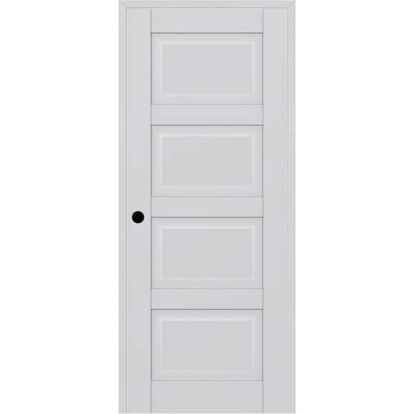 CA 4 DIY-Friendly 32 in. x 80 in. Right Hand Primed Solid Composite Core Wood Single Prehung Interior Door