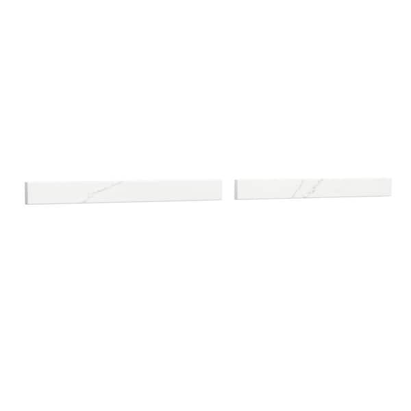 Wyndham Collection 66 in. W Quartz Vanity Backsplash in Giotto
