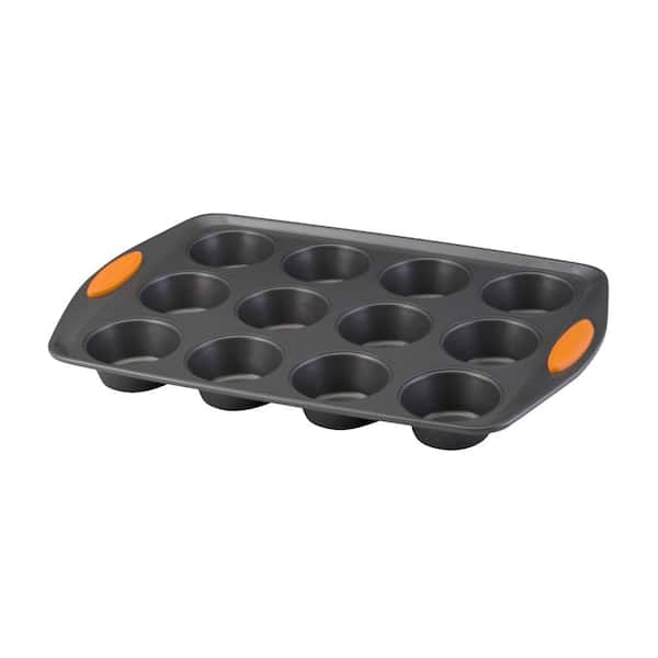Rachael Ray Nonstick Bakeware with Grips, Nonstick Cookie Sheet / Baking  Sheet - 11 Inch x 17 Inch, Gray with Orange Grips