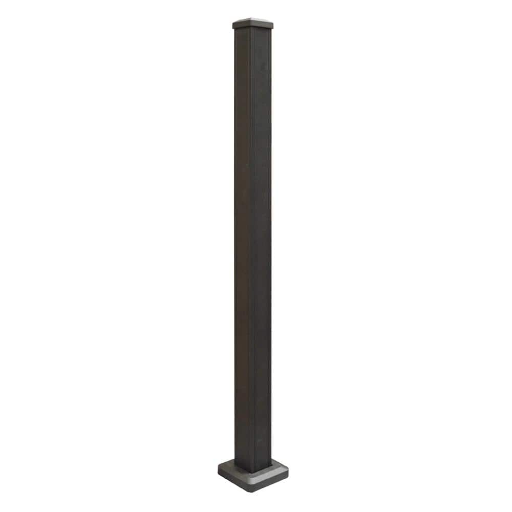 Stanford 2.5 in. x 2.5 in. x 45 in. Textured Black Aluminum Post Kit price history on PriceWatchPro