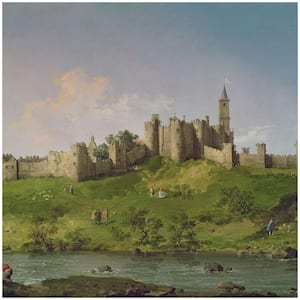 24 in. x 32 in. Alnwick Castle Canvas Art