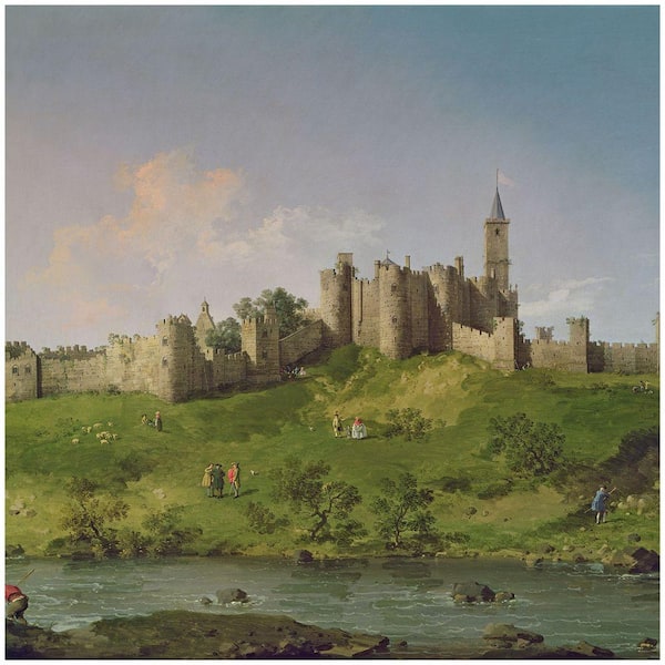 Trademark Fine Art 24 in. x 32 in. Alnwick Castle Canvas Art