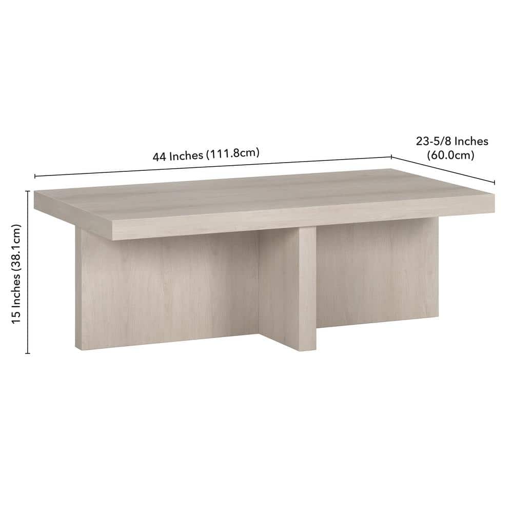 Alder White Rectangular MDF Outdoor Cocktail Table