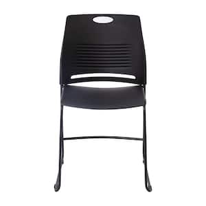Black Plastic Stack Chair (Set of 5)