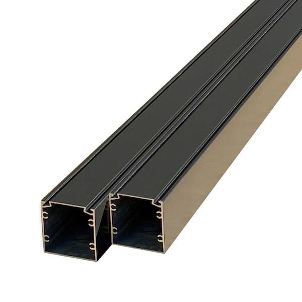 Enclosure 2 in. x 2 in. x 12 ft. Bronze Divider Post Kit (2-Pack)