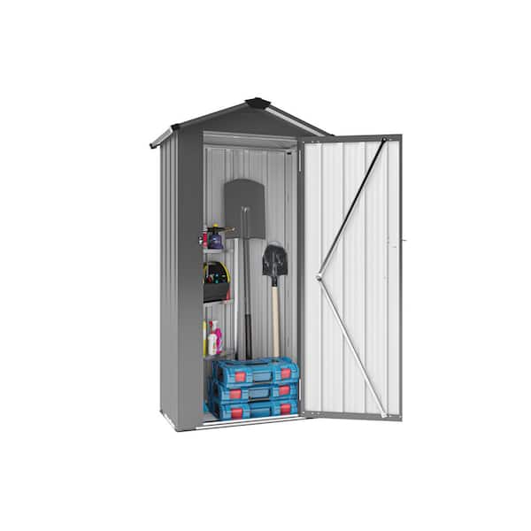 2.5 ft. W x 1.4 ft. D Metal Shed, Campcraft High Quality Galvanized Iron Sheet, with a Solid Lock System(4 sq. ft)